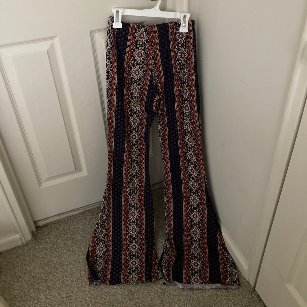 Pattern Boho Flare Pants